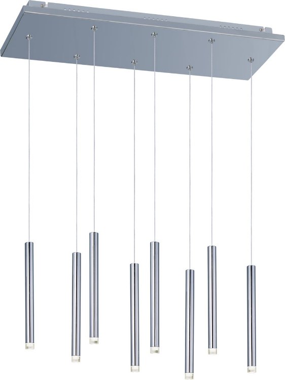 Foto para 1W Picolo 8-Light LED Pendant PC Clear Acrylic Acrylic (OA HT 17"-120") 4-Min