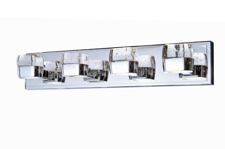 Foto para 3W Volt 4-Light LED Vanity PC Etched/Bubble 