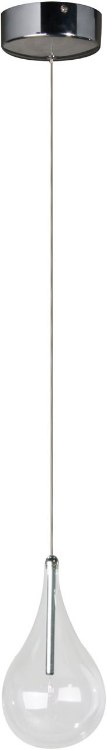 Foto para 20W Larmes 1-Light Pendant PC Clear Glass 12V G4 Xenon (OA HT 18"-66")