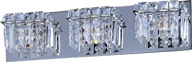 Foto para 50W Bangle 3-Light Bath Vanity PC Crystal Glass G9 Xenon 