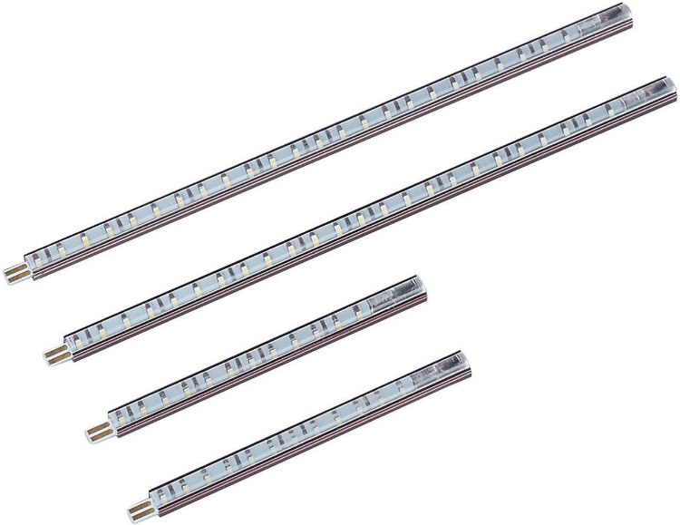 Foto para 0.08W CounterMax MX-LMC LED Mini Channel Add-On Kit BRZ Clear Acrylic 30"x0.375"x0.375" 20-Min
