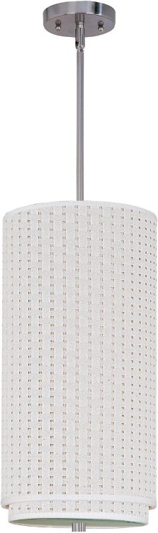 Foto para 26W Elements 1-Light Pendant with Stem SN Vinyl GU24 Fluorescent (OA HT 32"-72")