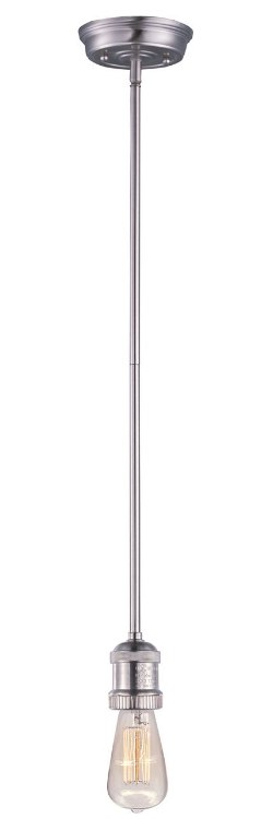 Foto para 60W Mini Hi-Bay 1-Light Pendant Stem Hung SN MB Incandescent (OA HT 47") (CAN 1") 10-Min