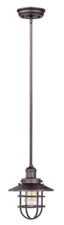 Foto para 60W Mini Hi-Bay 1-Light Pendant W/Bulb BZ MB (OA HT 56.5")
