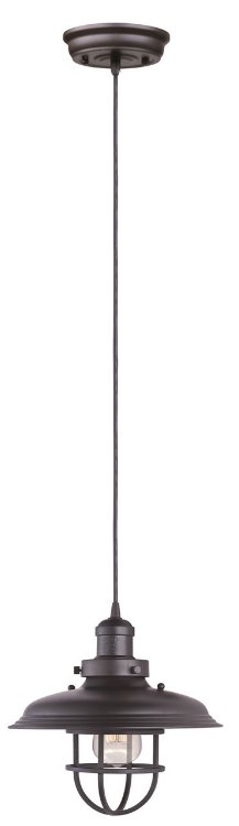 Foto para 60W Mini Hi-Bay 1-Light Pendant W/Bulb BZ MB (OA HT 70")