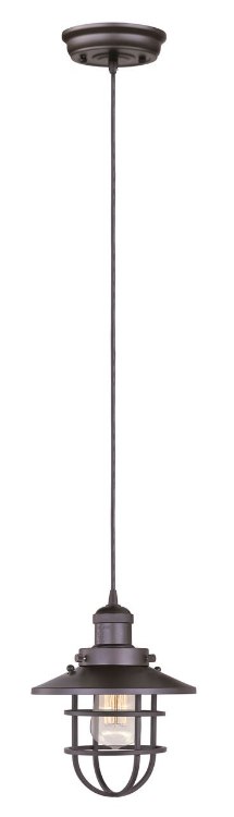 Foto para 60W Mini Hi-Bay 1-Light Pendant W/Bulb BZ MB (OA HT 72.25")
