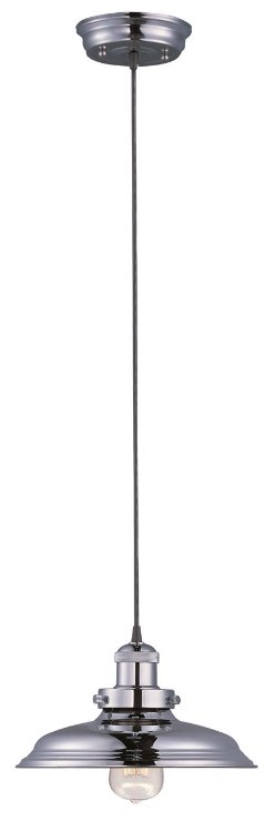 Foto para 60W Mini Hi-Bay 1-Light Pendant W/Bulb PN Metal MB Incandescent 11"x6.75" (OA HT 65.75")