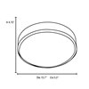 Foto para 36w (2 x 18) Aero GU-24 Spiral Fluorescent Damp Location Chrome Opal Flush-Mount 4.75"Ø15.7" (CAN Ø11")