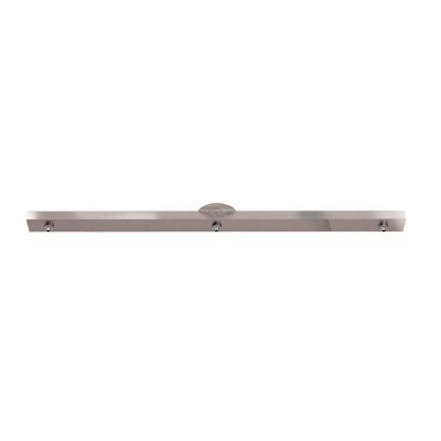 Show details for 50w Unijack Dry Location Brushed Steel Three -Port Bar Pendant Picture of 50w Unijack Dry Location Brushed Steel Three -Port Bar Pendant