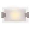 Foto para 100w Plasma R7s J-118 Halogen Damp Location Brushed Steel Frosted Wall & Vanity (CAN 9.1"x4.5"x1")
