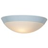 Foto para 120w (2 x 60) Cobalt E-26 A-19 Incandescent Damp Location White Opal Flush-Mount (CAN 1.5"Ø13")