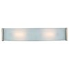Foto para 13w Helium Module Damp Location Brushed Steel Checkered Frosted LED Wall & Vanity (CAN 23.5"x4.6"x0.75")