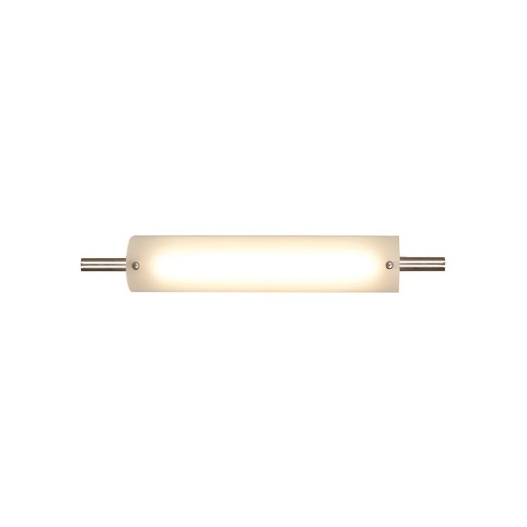 Foto para 13w Vail Module Damp Location Brushed Steel Opal Dimmable LED Vanity 18.5"x3.5" (CAN 14.5"x3"x1.25"Ø4.4")