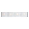 Foto para 160w (4 x 40) Mercury G9 G9 Halogen Dry Location Brushed Steel Frosted Wall & Vanity