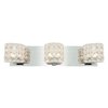 Foto para 180w (3 x 60) Prizm G9 G9 Halogen Damp Location Chrome Clear Crystal 3Lt Vanity (CAN 20"x4.75"x0.75")