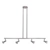 Foto para 200w (4 x 50) Mirage GU-10 MR-16 Halogen Dry Location Brushed Steel Semi-Flush or Pendant (CAN 1"Ø4.25")