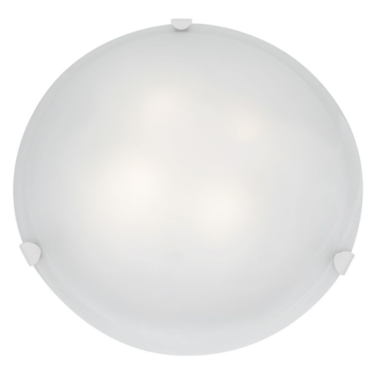 Foto para 240w (4 x 60) Mona E-26 A-19 Incandescent Dry Location White WH Flush-Mount (CAN Ø17.5")