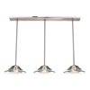 Foto para 300w (3 x 100) Phoebe R7s J-78 Halogen Dry Location Brushed Steel 8mm Clear Glass Pendant (CAN 3.58"x35.5"x1.75")