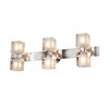 Foto para 360w (6 x 60) Astor G9 G9 Halogen Damp Location Brushed Steel FCL Crystal Wall-Vanity Fixture (CAN 23.2"x1.4"x1")