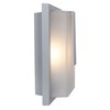 Foto para 75w Neptune E-26 A-19 Incandescent Satin Ribbed Frosted Marine Grade Wet Location Wall Fixture (CAN 7"x4.6")
