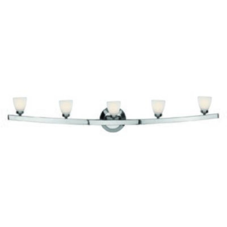 Foto para 300w (5 x 60) Sydney G9 G9 Halogen Dry Location Chrome Opal Wall & Vanity 32"x7"