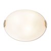 Foto para 15w Linen Module 90Plus CRI Dry Location Brushed Steel Textured Flush-Mount 4.75"Ø15.5" (OA HT 4.75) (CAN Ø12.6")