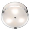 Foto para 30w Tara Module 90Plus CRI Damp Location Brushed Steel Opal Dimmable Led Flush-Mount (OA HT 4.75) (CAN 0.9"Ø11.75")