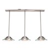Foto para 36w Phoebe GX-53 80CRI LED Damp Location Brushed Steel 8mm Clear Glass Pendant (CAN 3.58"x35.5"x0.8")