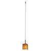 Foto para 35w Omega GY6.35 Bi-Pin Halogen Dry Location Brushed Steel Amber Herme'S Low Voltage Pendant Excluding Mono-Pod (CAN 0.5"Ø4.5")