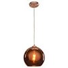 Foto para 60w Glow E-26 A-19 Incandescent Dry Location BCP CP Mirrored Glass Pendant (CAN 1"Ø5")