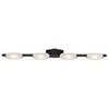 Foto para 32w (4 x 8) Nido SSL 90CRI LED Dry Location Oil Rubbed Bronze Frosted Wall Vanity Fixture (OA HT 5) (CAN 7.25"x4.5"x0.5"Ø4.4")
