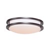 Foto para 15w 800lm 30k Solero SSL Dedicated LED Damp Location Bronze Acrylic Lens Dimmable LED Flush Mount