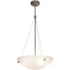 Foto para 10w (4 x 2.5) 3200lm 27k Noya Dimmable E-26 Replaceable LED Dry Location Brushed Steel White Cable Pendant (OA HT 74") (CAN 1.25")