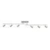 Foto para 5w (6 x 0.833333) 2280lm 30k Viper GU-10 Replaceable LED Dry Location Brushed Steel 6-Light Dimmable LED Off-Set Semi-Flush (CAN 6"x11")