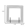 Foto para 16w 1650lm 30k Nitrous SSL Dedicated LED Damp Location Brushed Steel Frosted Square Dimmable LED Wall & Vanity