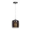 Foto para 9w 800lm 30k Dor Dimmable E-26 Replaceable LED Dry Location Mirrored Stainless Steel Smoked Amber 1-Light Pendant (OA HT 129")