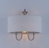 Foto para Bongo 1-Light Wall Sconce SN Linen Fabric MB Incandescent Incandescent