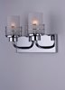Foto para Tier 2-Light Bath Vanity PC Frosted Frosted Glass MB Incandescent Incandescent (OA HT 9.5")