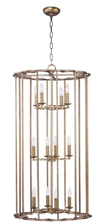 Foto para Helix 12-Light Pendant BZF CA Incandescent E12 Incandescent 72" Chain