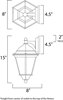 Foto para Westlake LED 1-Light Outdoor Wall Lantern RP Frosted 8"x15"
