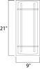 Foto para Luna LED 2-Light Outdoor Wall Lantern BM White UV - Rated Polycarbo GU24 LED