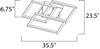 Foto para 86W Traverse LED Flush Mount CHP PCB LED