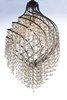 Foto para Twirl 1-Light Pendant OI Cognac Crystal CA Incandescent Incandescent 11.5"x11.5"x25" (OA HT 30"-67") (CAN 5"x5"x1.25")36" Chain