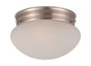 Foto para Essentials - 588x-Flush Mount SN Frosted Glass MB Incandescent Incandescent (OA HT 4.5")