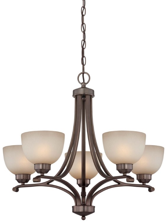 Foto para 100w SW 5 Light Chandelier Harvard Court Bronze (Plated) Light French Scavo