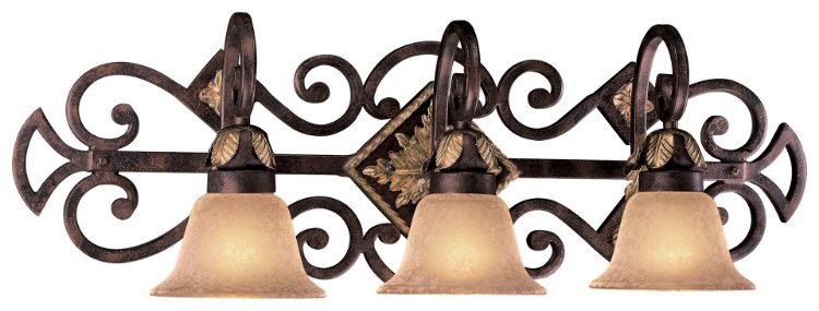 Foto para 100w SW Three Light Bath Golden Bronze Salon Scavo