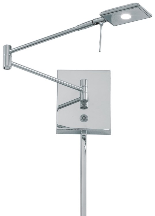 Foto para 8w WW 1 Light Led Swing Arm Wall Lamp Chrome