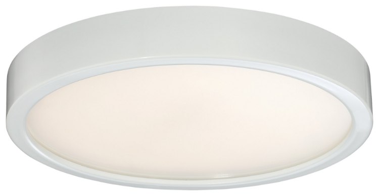 Foto para 25w WW Flush Mount White Clear Glass