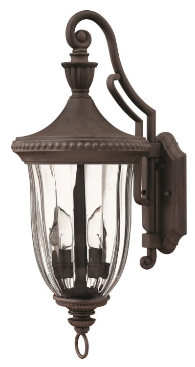 Foto para 40w Outdoor Oxford CAND Clear Optic Midnight Bronze Medium Wall Mount