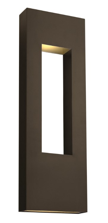 Foto para 7.5w Outdoor Atlantis LED Etched Lens Bronze Extra Large Wall Mount